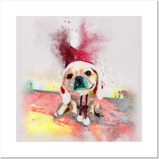 Watercolor Frenchie Bulldog Posters and Art